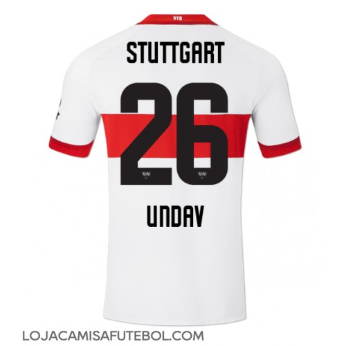 Camisa de Futebol Stuttgart Deniz Undav #26 Equipamento Principal 2024-25 Manga Curta